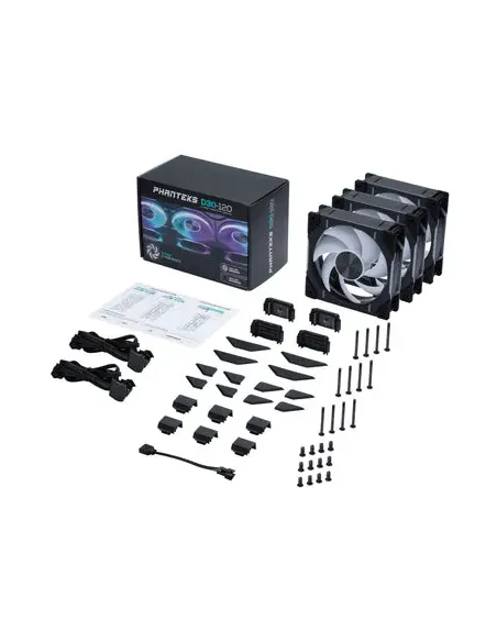Phanteks D30-120 D-RGB Fan Case per computer Ventilatore 12 cm Nero 3 pz