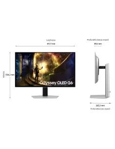Samsung Monitor Gaming Odyssey OLED G6 - G61SD da 27'' 2