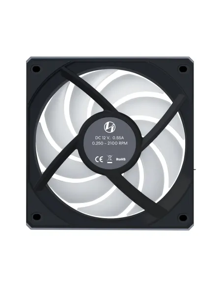 Lian Li 12RCL1W3B sistema di raffreddamento per computer Case per computer Ventilatore 12 cm Nero