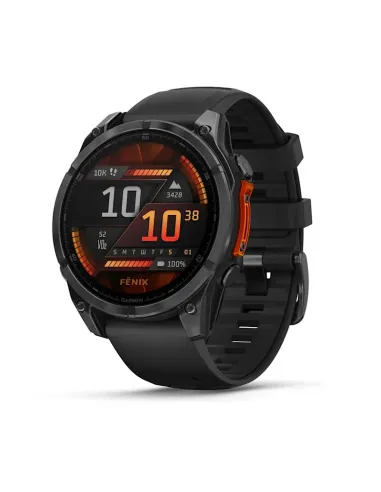 Garmin Fenix 8 3,56 cm (1.4") AMOLED 47 mm Digitale 454 x 454 Pixel Touch screen Nero Wi-Fi GPS (satellitare)