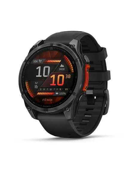 Garmin Fenix 8 3,56 cm (1.4") AMOLED 47 mm Digitale 454 x 454 Pixel Touch screen Nero Wi-Fi GPS (satellitare)