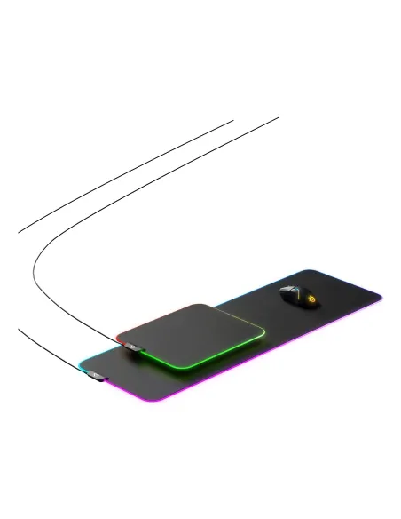 Steelseries QcK Prism Cloth XL Tappetino per mouse per gioco da computer Nero