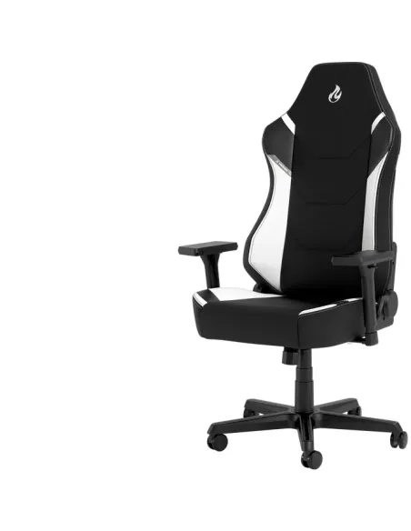 Nitro Concepts X1000 Sedia da gaming per PC Sedia tappezzata Nero, Bianco