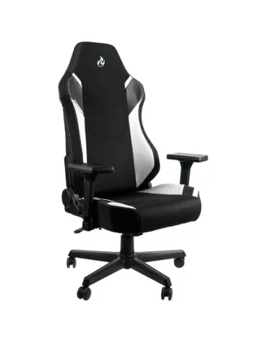 Nitro Concepts X1000 Sedia da gaming per PC Sedia tappezzata Nero, Bianco