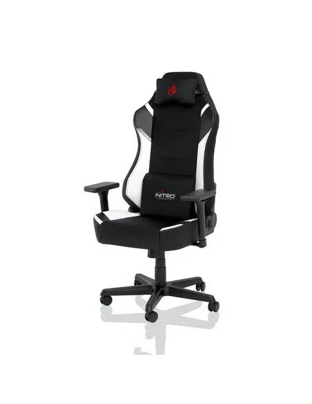 Nitro Concepts X1000 Sedia da gaming per PC Sedia tappezzata Nero, Bianco