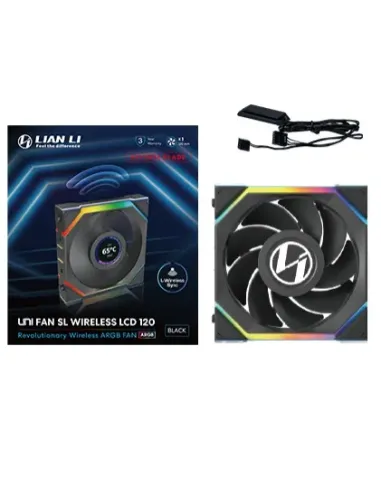 Lian Li UNI FAN SL Wireless LCD 120 Reverse Blade Case per computer Ventilatore 12 cm Nero 1 pz