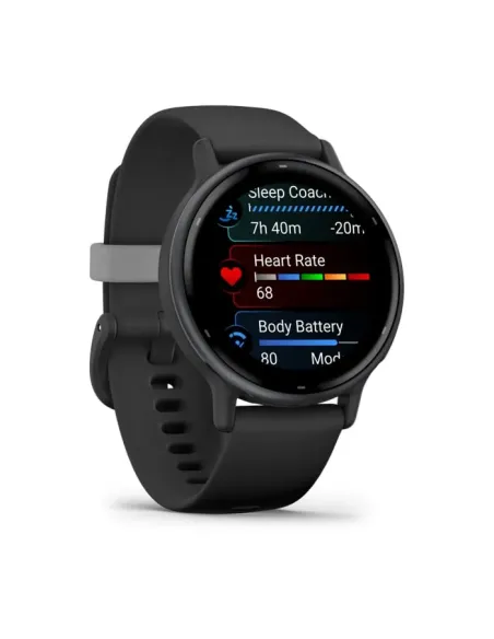 Garmin Vivoactive 5 3,05 cm (1.2") AMOLED 42 mm Digitale 390 x 390 Pixel Touch screen Nero Wi-Fi GPS (satellitare)