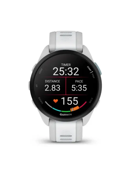 Garmin Forerunner 165 3,05 cm (1.2") AMOLED 43 mm Digitale 390 x 390 Pixel Touch screen Grigio GPS (satellitare)