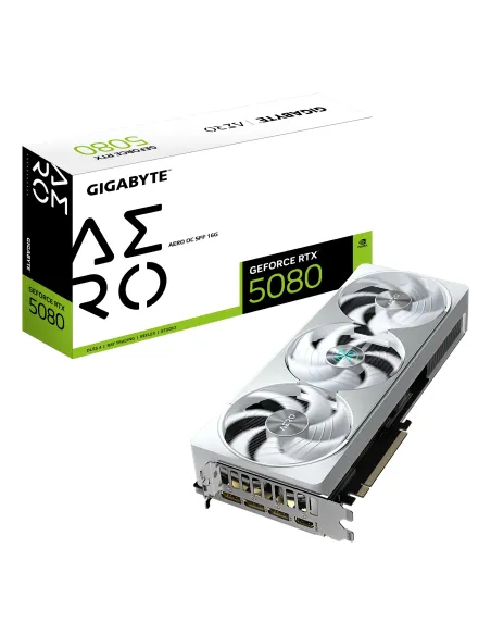 GIGABYTE GeForce RTX 5080 AERO OC SFF 16G Scheda Grafica - 16GB GDDR7, 256 bit, PCI-E 5.0, 2730MHz Core Clock, 3 x DisplayPort,