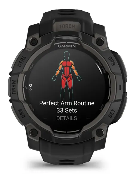 Garmin Instinct 3 AMOLED 3,05 cm (1.2") 45 mm Digitale 390 x 390 Pixel Touch screen Nero GPS (satellitare)