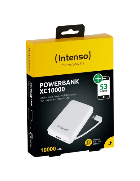 Intenso XC10000 Polimeri di litio (LiPo) 10000 mAh Bianco
