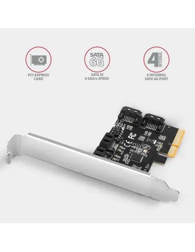 Axagon PCES-SA4X4 scheda di interfaccia e adattatore Interno SATA