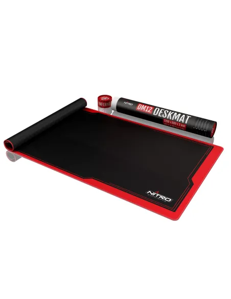 Nitro Concepts DM12 Tappetino per mouse per gioco da computer Nero, Rosso