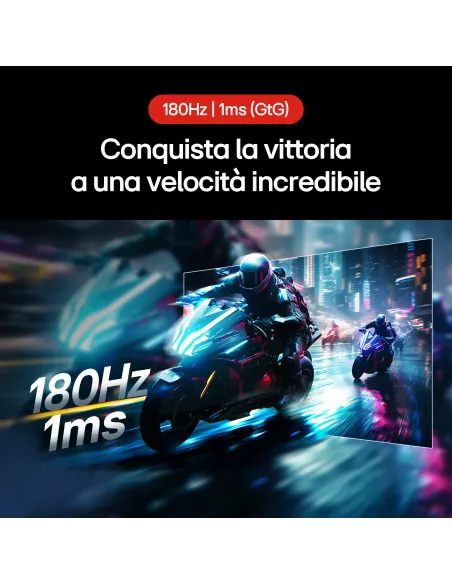 LG UltraGear Monitor Gaming 32" 16 9 curvo QHD 180Hz 1ms