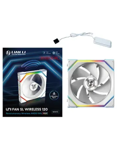Lian Li UNI FAN SL Wireless 120 Reverse Blade Case per computer Ventilatore 12 cm Bianco 1 pz