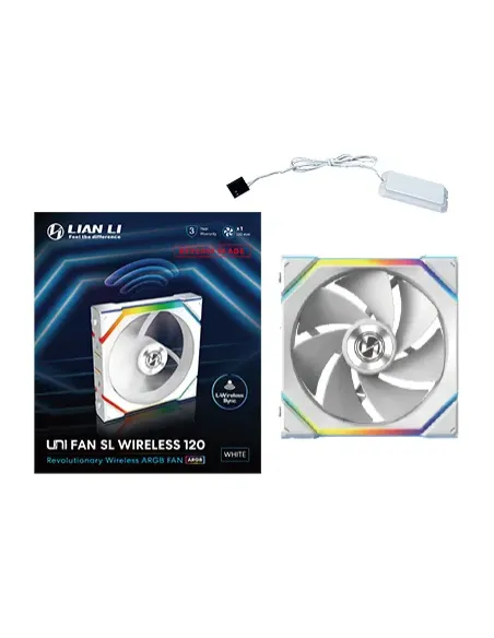 Lian Li UNI FAN SL Wireless 120 Reverse Blade Case per computer Ventilatore 12 cm Bianco 1 pz