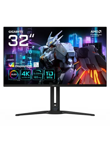 GIGABYTE AORUS FO32U 31,5” Monitor da gioco UHD - 3840 x 2160 (UHD), 165Hz, 0,03ms, 250 cd m², FreeSync Premium Pro, DisplayHDR