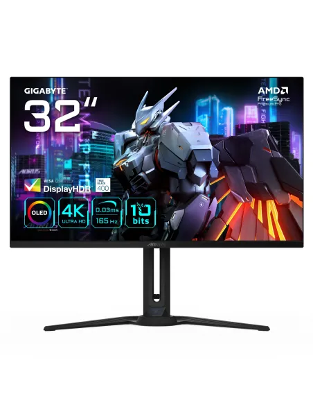 GIGABYTE AORUS FO32U 31,5” Monitor da gioco UHD - 3840 x 2160 (UHD), 165Hz, 0,03ms, 250 cd m², FreeSync Premium Pro, DisplayHDR