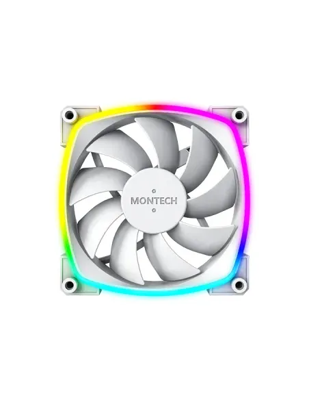 Montech AX120 PWM Case per computer Ventilatore 12 cm Bianco 3 pz