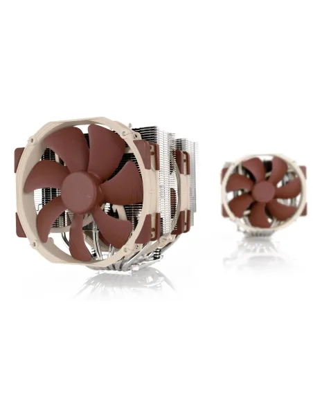 Noctua NH-D15 sistema di raffreddamento per computer Processore Refrigeratore 14 cm Beige, Marrone, Acciaio