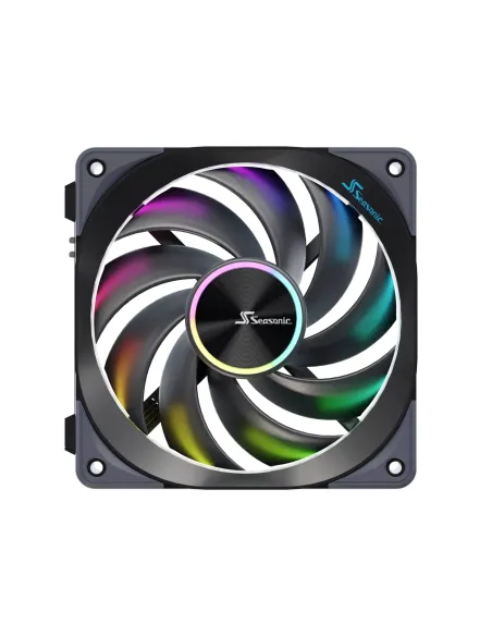 Seasonic MagFlow ARGB Case per computer Ventilatore 12 cm Nero 3 pz