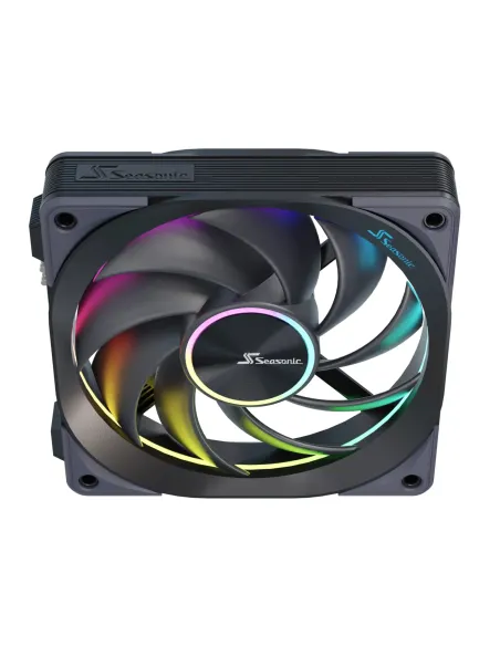 Seasonic MagFlow ARGB Case per computer Ventilatore 12 cm Nero 3 pz