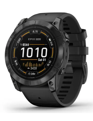 Garmin epix Pro (Gen 2) 3,56 cm (1.4") AMOLED 51 mm Digitale 454 x 454 Pixel Touch screen Grigio Wi-Fi GPS (satellitare)
