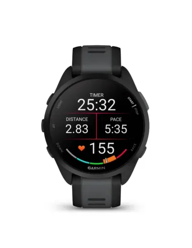 Garmin Forerunner 165 3,05 cm (1.2") AMOLED 43 mm Digitale 390 x 390 Pixel Touch screen Nero GPS (satellitare)