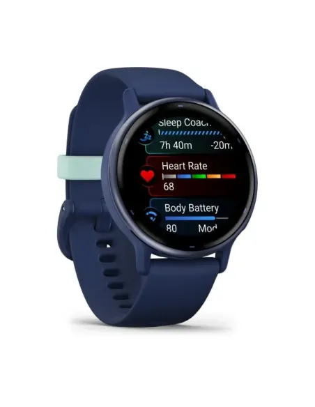Garmin Vivoactive 5 3,05 cm (1.2") AMOLED 42 mm Digitale 390 x 390 Pixel Touch screen Blu Wi-Fi GPS (satellitare)