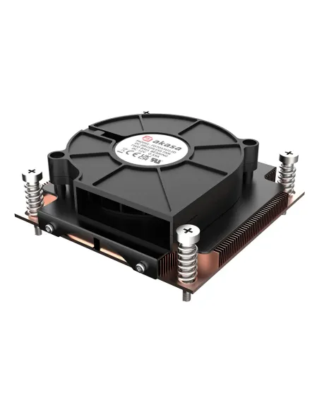 Akasa AK-CC7406BP01 sistema di raffreddamento per computer Processore Raffreddatore d'aria 7,5 cm Nero, Blu 1 pz