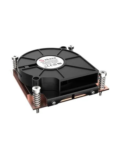 Akasa AK-CC7406BP01 sistema di raffreddamento per computer Processore Raffreddatore d'aria 7,5 cm Nero, Blu 1 pz