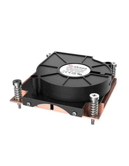 Akasa AK-CC7406BP01 sistema di raffreddamento per computer Processore Raffreddatore d'aria 7,5 cm Nero, Blu 1 pz