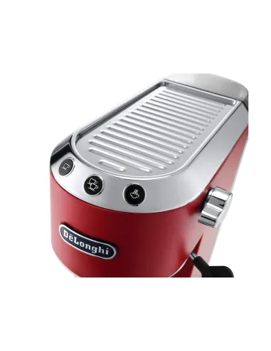 De’Longhi Dedica Style Dedica EC685.R Macchina da Caffè Manuale Espresso e Cappuccino, Compatibile con Polvere o Cialde E.S.E.,
