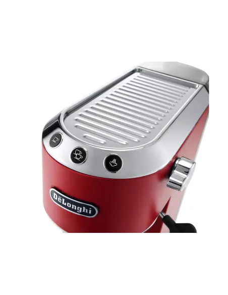 De’Longhi Dedica Style Dedica EC685.R Macchina da Caffè Manuale Espresso e Cappuccino, Compatibile con Polvere o Cialde E.S.E.,