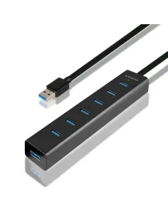 Axagon HUE-SA7BP hub di interfaccia USB 3.2 Gen 1 (3.1 Gen 1) Type-A 5000 Mbit s Nero