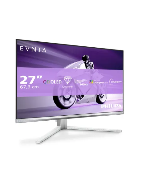 Philips Evnia 8000 27M2N8500 00 Monitor PC 67,3 cm (26.5") 2560 x 1440 Pixel Quad HD QD-OLED Bianco