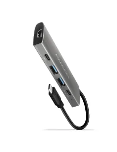 Axagon HMC-5G21 replicatore di porte e docking station per laptop Cablato USB 3.2 Gen 2 (3.1 Gen 2) Type-C Grigio