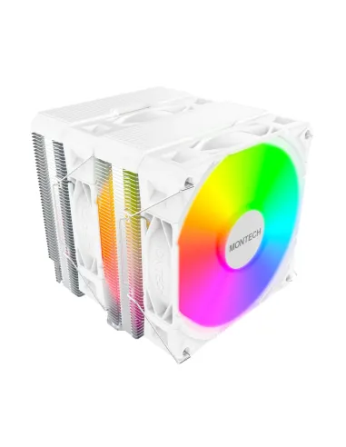 Montech NX600 ARGB Processore Raffreddatore d'aria 12 cm Bianco 1 pz