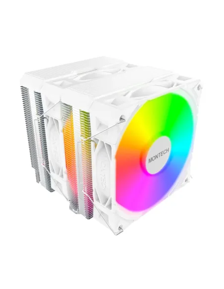 Montech NX600 ARGB Processore Raffreddatore d'aria 12 cm Bianco 1 pz
