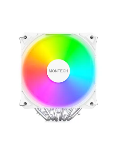 Montech NX600 ARGB Processore Raffreddatore d'aria 12 cm Bianco 1 pz