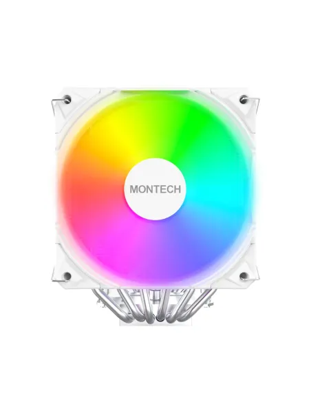 Montech NX600 ARGB Processore Raffreddatore d'aria 12 cm Bianco 1 pz