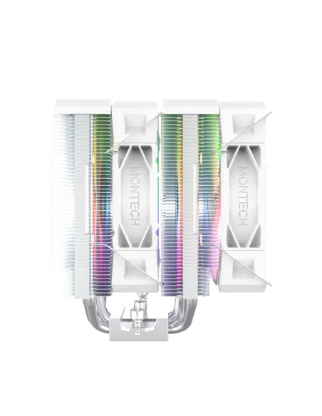 Montech NX600 ARGB Processore Raffreddatore d'aria 12 cm Bianco 1 pz