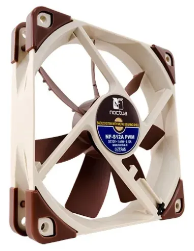 Noctua NF-S12A PWM sistema di raffreddamento per computer Case per computer Ventilatore 12 cm Beige, Marrone