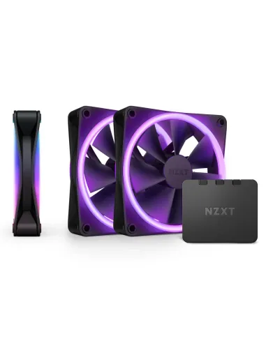 NZXT F120 RGB DUO Triple Pack Case per computer Ventilatore 12 cm Nero 3 pz