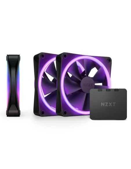 NZXT F120 RGB DUO Triple Pack Case per computer Ventilatore 12 cm Nero 3 pz