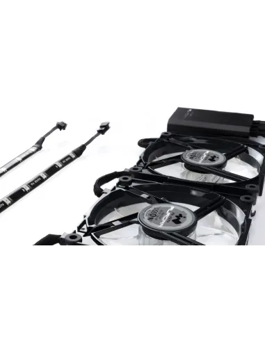 In Win AURORA Case per computer Ventilatore 12 cm Nero, Bianco 1 pz