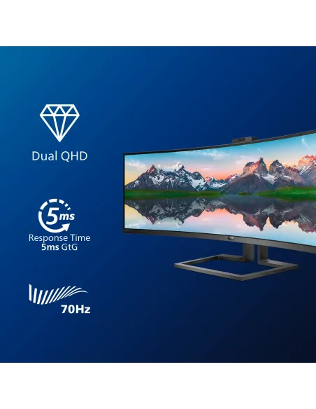 Philips P Line Display LCD curvo in 32 9 SuperWide 499P9H 00