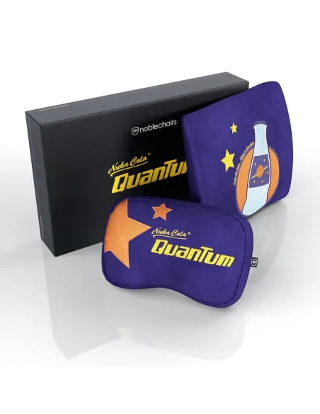 noblechairs Fallout Nuka-Cola Quantum Cuscino per il collo cuscino lombare Viola 2 pz