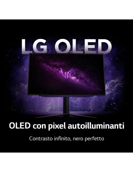 LG Monitor Gaming UltraGear OLED 27GS95QE da 27" QHD, 240Hz, 0,03ms
