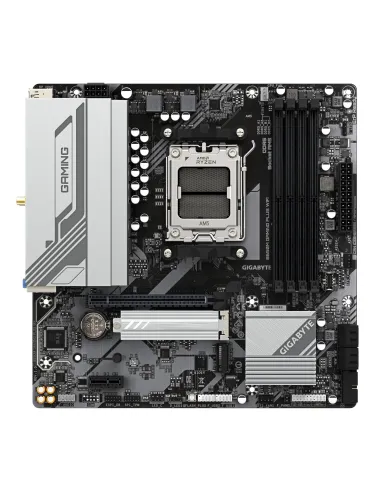 GIGABYTE B650M GAMING PLUS WIFI Scheda madre - CPU AMD Ryzen 9000, VRM a 5+2+2 fasi, fino a 8000 MHz DDR5, 2xPCIe 4.0 M.2, LAN